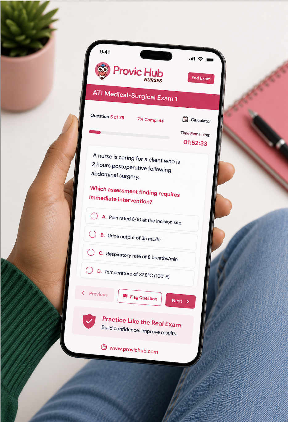 ProvicHub nursing exams on mobile